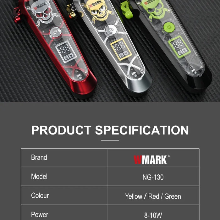 Long-lasting 2000mAh lithium battery hair clipper with LED display