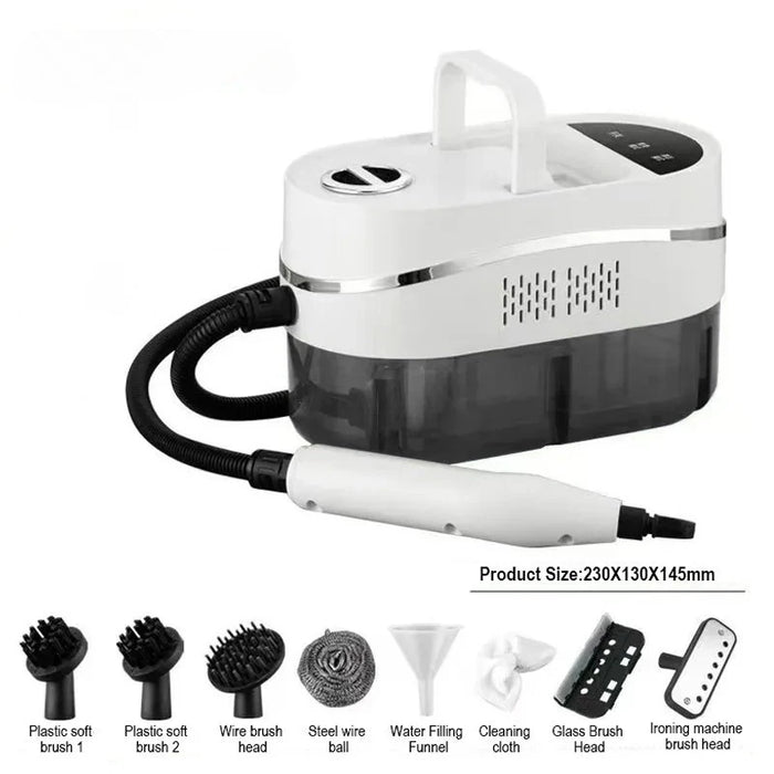 2500W Handheld Steam Cleaner for Home, Car & Kitchen White