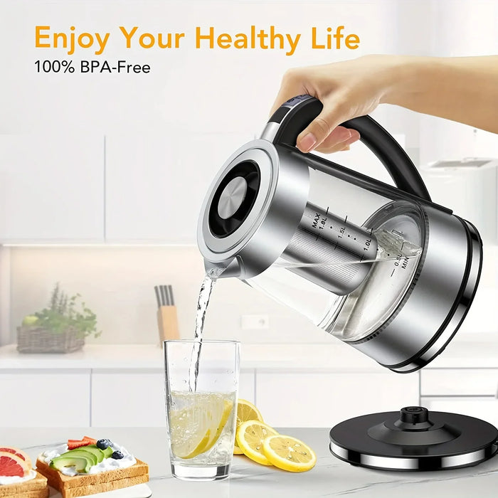 1.8L Electric Kettle with 12 Temps and 24H Keep Warm