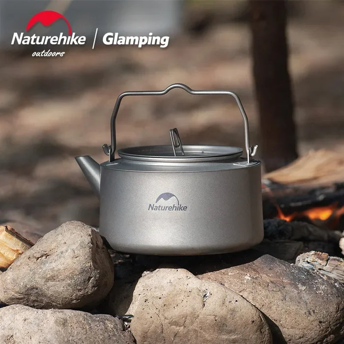 Camping Kettle Ultra-Light Outdoor Pot 1L Titanium Ultra-Light Outdoor Pot