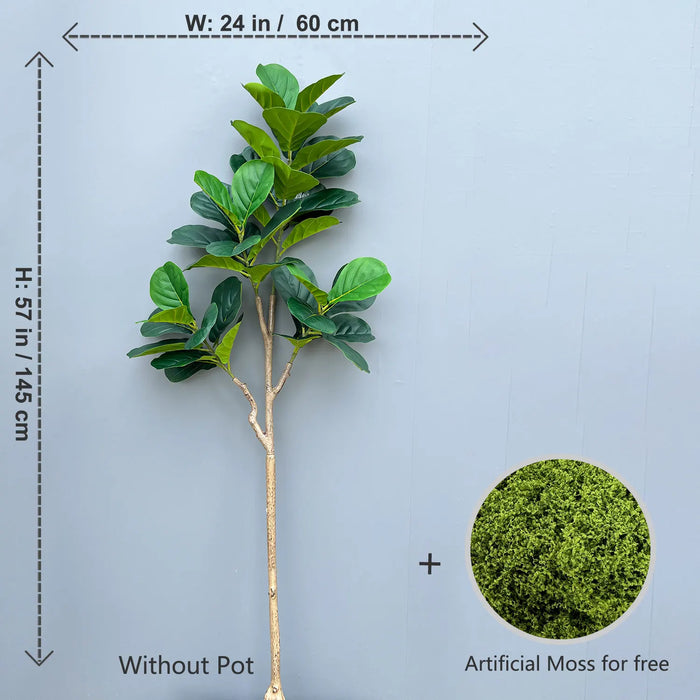 Artificial Ficus Tree for Home, Office & Outdoor Decor, 140cm