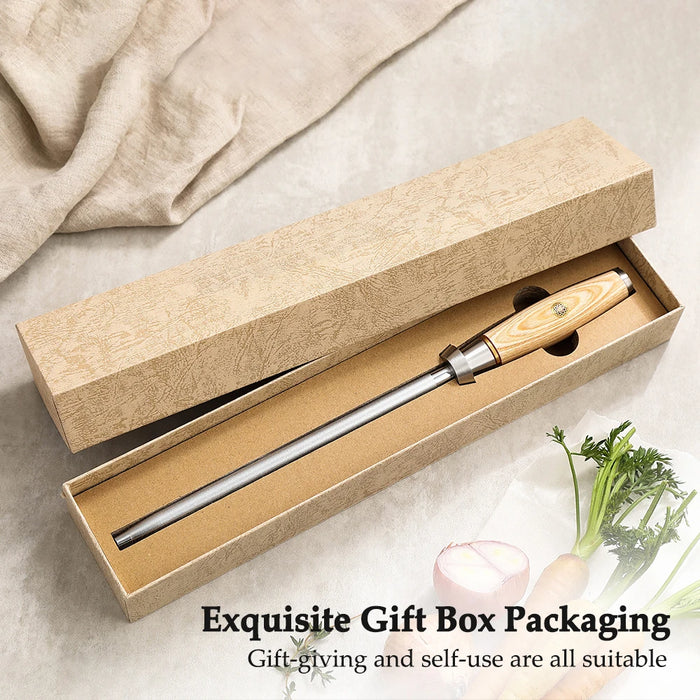 Durable Carbon Steel Knife Sharpening Steel for Kitchen Tools