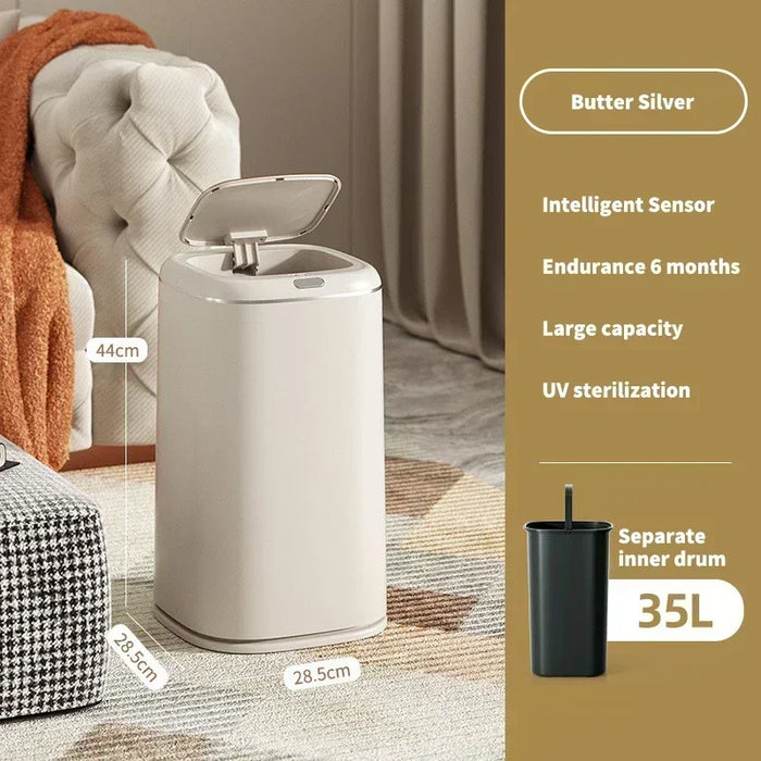 35L Induction Electric Waste Bin for Kitchen & Bathroom