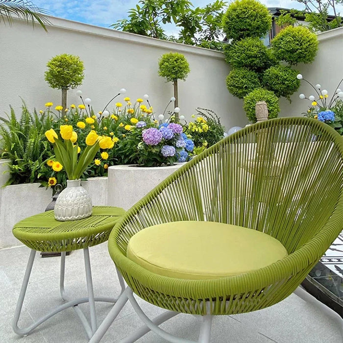 Nordic Design Garden Chairs, Metal Frame Outdoor Furniture