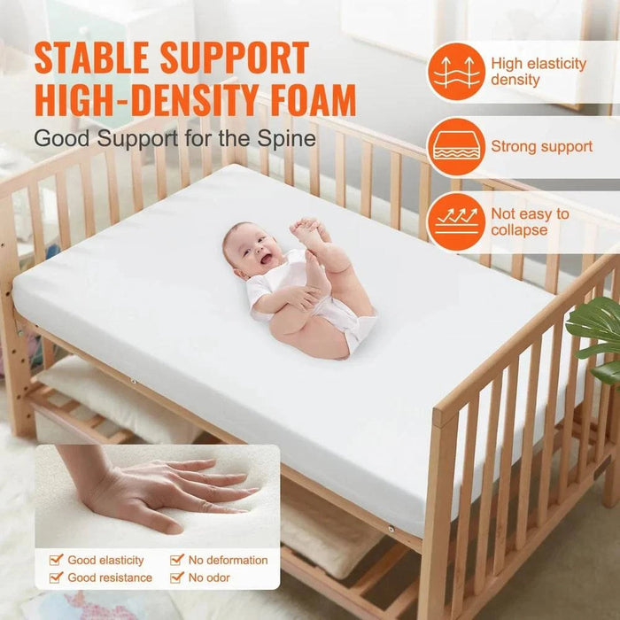 High-Density Gel Memory Foam Crib Mattress for Infants and Toddlers
