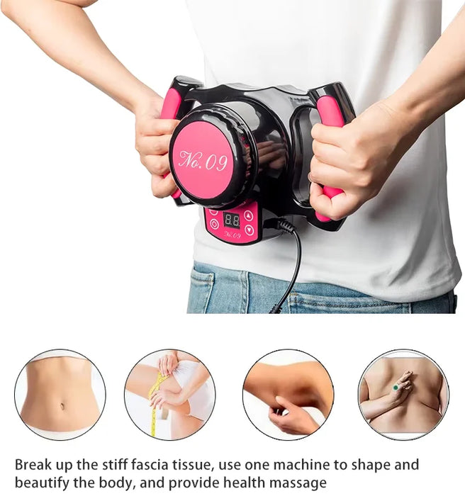 Handheld Vibrating Massager Package with Power Adapter and User Manual