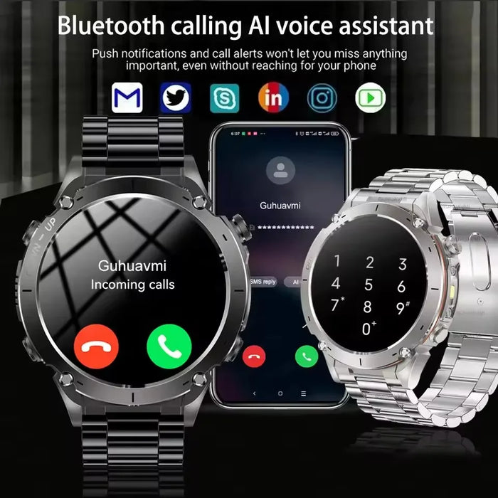 Outdoor Smartwatch with GPS, Compass, AMOLED Display & 170+ Sports Modes