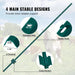 Easy installation fence posts with anchor plate and included zip ties and metal clips