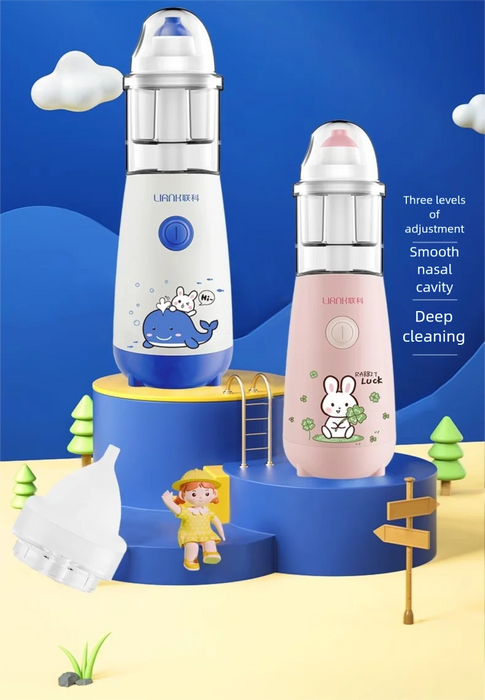 Rechargeable Electric Nasal Irrigator and aspiratorsPulse Nose Washing Adjustable for Children Adult Rhinitis Nasal Congestion