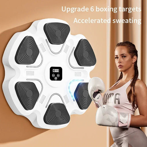 Smart Boxing Trainer Grey Music Boxing Machine for Home Fitness - A compact and versatile boxing trainer designed for home use