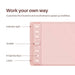 16 x 10 Cm Graphics Tablet with 6 Express Keys, Supports Android, Mac, Windows (H641P-Pink) - FLUXA