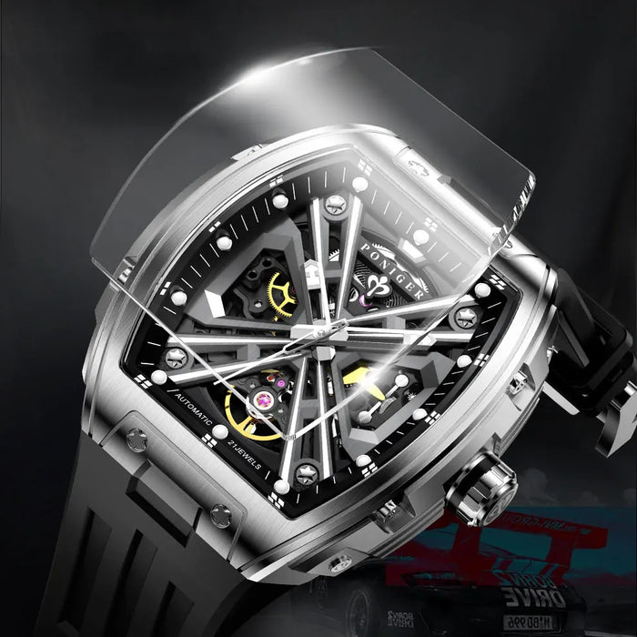Stainless Steel Automatic Watch – Shockproof  Yellow