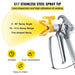 50ft Airless Paint Spray Hose Kit, 3600 psi High Pressure, Fiber Tube, 8-inch Rod Pole, Includes 517 Tip & Guard