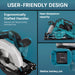 Powerful and durable circular saw with brushless motor for enhanced performance