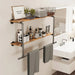 Space-saving wall-mounted coat rack for bathrooms and entryways