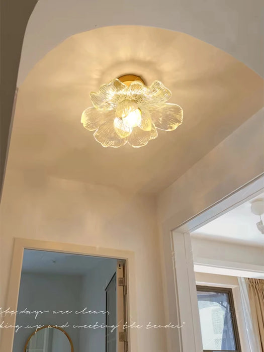 Stylish Clear Glass Light Fixture for Stairs & Entryways