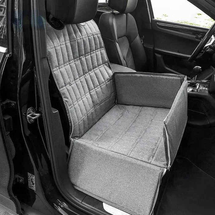 Durable and waterproof black pet car seat cover for cats and puppies