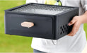 Package includes stove body, mesh elevator, baking net, and cutting basin