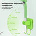 Eco-Friendly PVC and Silicone Material Camping Shower Pump Blue 6000mAh Portable Outdoor Shower Kit with Digital Display