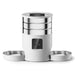 45L Automatic WiFi Pet Feeder - White with Stainless Steel Bowls - Convenient and stylish pet feeding solution for busy pet owners