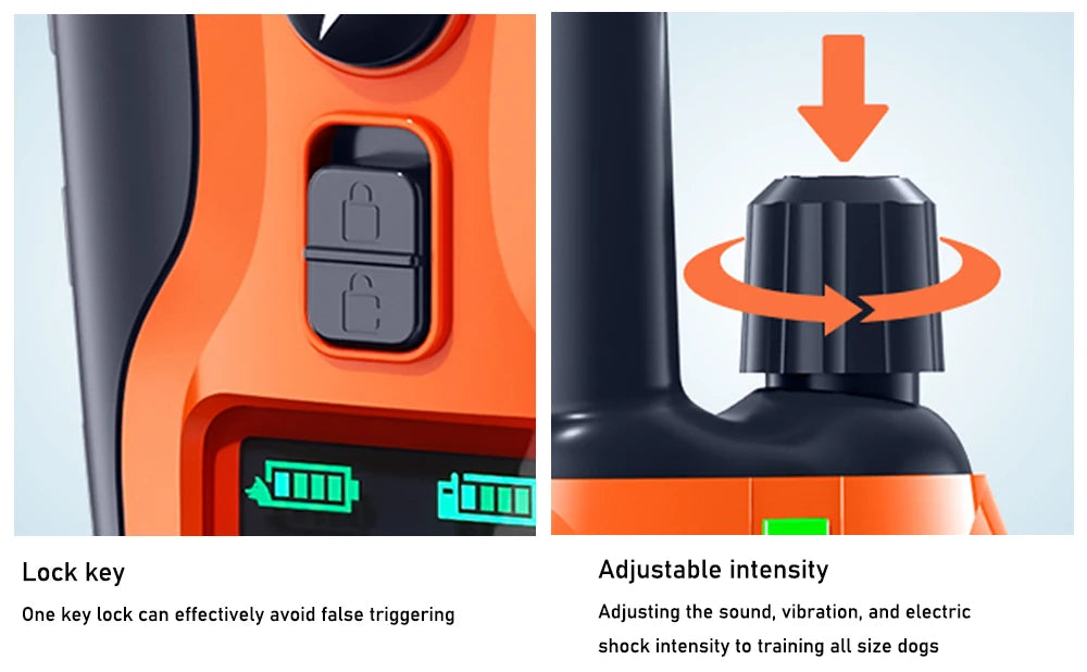 Waterproof receiver with built-in flashlight for low-light conditions