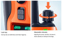 Waterproof receiver with built-in flashlight for low-light conditions