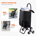 Convenient and Portable 36L Folding Grocery Cart Hand-pulled Trolley