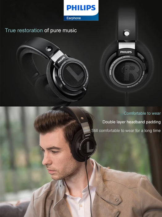 HiFi Stereo Wired Headphones with 3.5mm and 6.3mm Jack