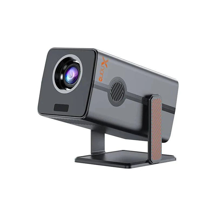 Black 500 ANSI 4K Android 13 Mini Projector displaying crisp, high-resolution images