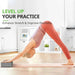Supportive and non-slip design for maintaining balance and alignment in poses