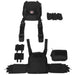 Tactical Plate Carrier Vest with Quick Release, Black, Molle System, Adjustable Straps, and Security Bandolier for Hunting and Outdoor Gear