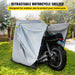 Waterproof motorcycle shelter 420D Oxford grey shed for heavy duty protection