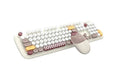 Wireless Keyboard and Mouse Combo Full-Size Retro 2.4G Black for Windows and Mac, White 3 - FLUXA
