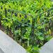 Black Coated Steel Garden Fence Panels with Decorative Folding Border 81x61 cm, 5-Pack