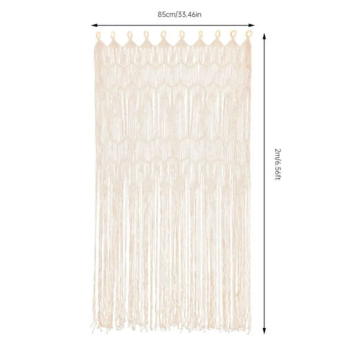 Two beautiful handwoven rustic bohemian curtains for room dividers and wedding backdrops