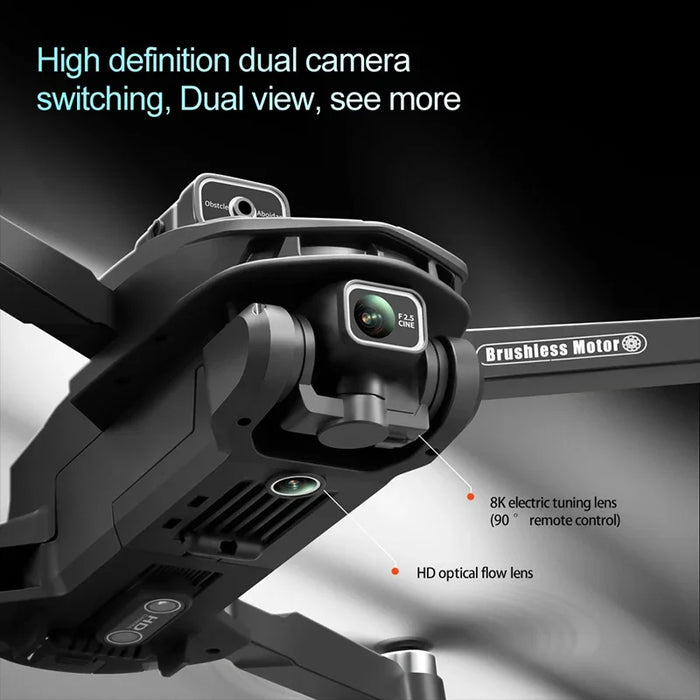 8K GPS Drone with Screen, Zoom, Obstacle Avoidance