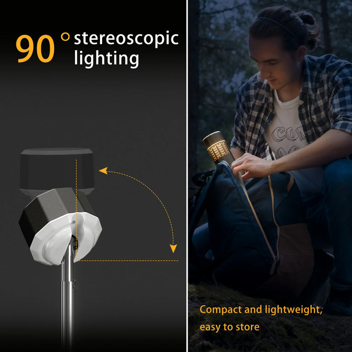 Waterproof Outdoor Lantern with Magnetic Base and Hook
