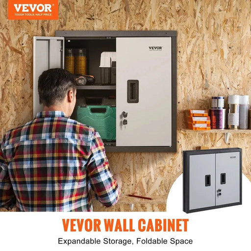 Black wall locker with magnetic door and lock system