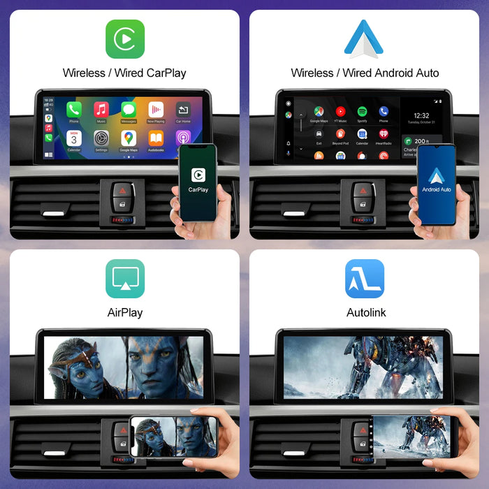 10.25" Wireless CarPlay Screen for BMW F20–F36 Series