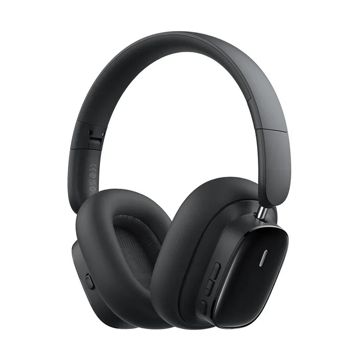 Bluetooth Headphones with Mic, Hi-Fi Sound, ANC, 100h Playback Black