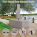Patio Table Cover Waterproof with Umbrella Hole 270cm Black for outdoor furniture protection