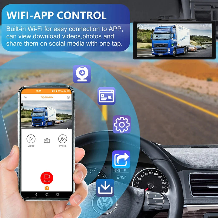 10.36" AHD Camera DVR System with Android Auto