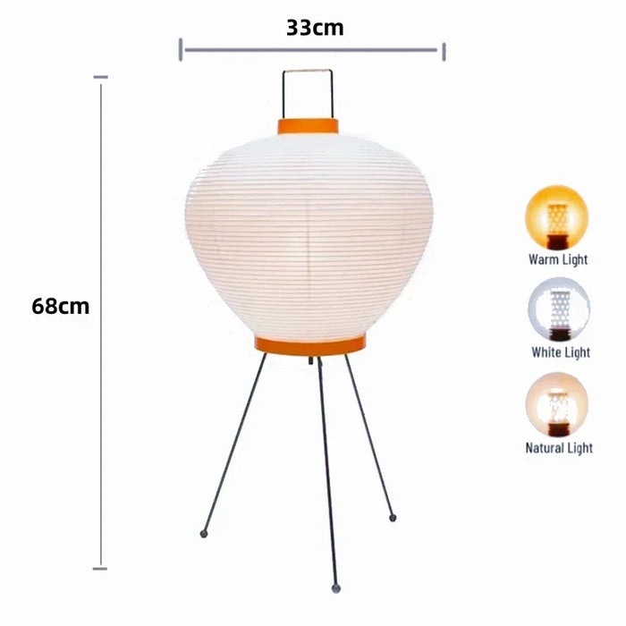 Handcrafted Rice Paper Floor Light for Home Decor