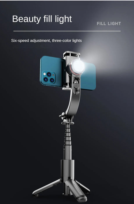Foldable Mobile Gimbal Stabilizer, Anti-Shake & Tripod for Live Streaming