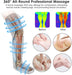 Adjustable fit leg massager with versatile massage modes and remote control