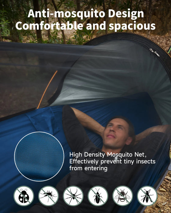 Outdoor Travel Hammock with Removable Canopy