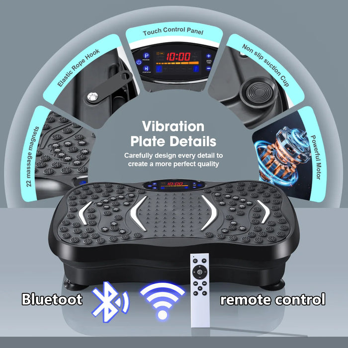 Standing Vibration Platform for Lymphatic Drainage, Silver