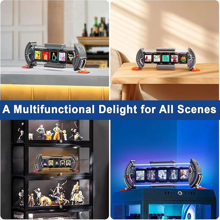 WiFi RGB Tube Clock with Smart App Controls for Desk & Decor