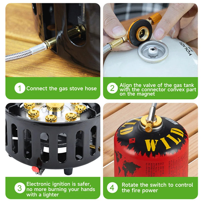 Adjustable Flame Outdoor Camping Stove