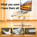 Compact and portable laptop stand with universal compatibility